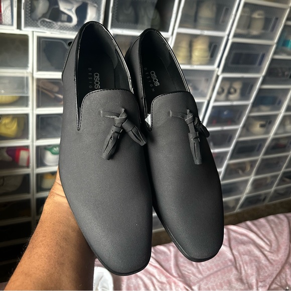 ASOS TASSEL SUADE LOAFERS SZ 7 NWT - Picture 2 of 5